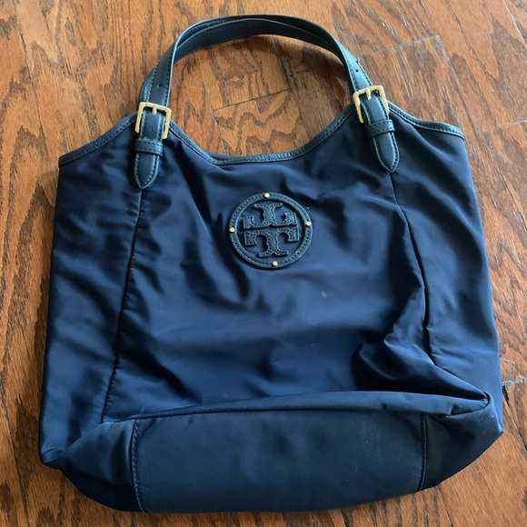 Tory Burch Nylon Navy Blue Handbag - Picture 2 of 3